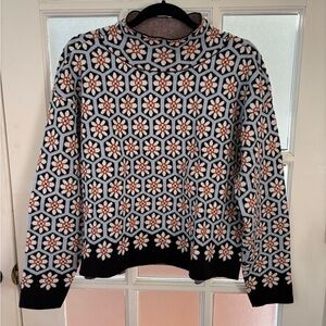 Maeve Geometric Knit Sweater